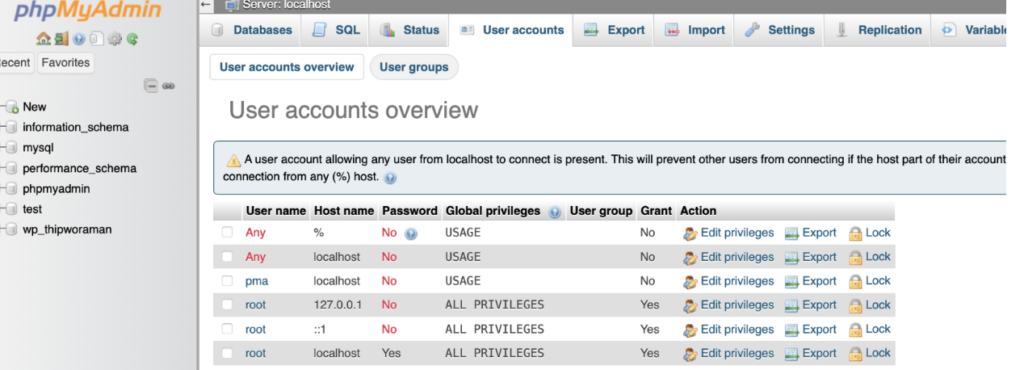 phpmyadmin